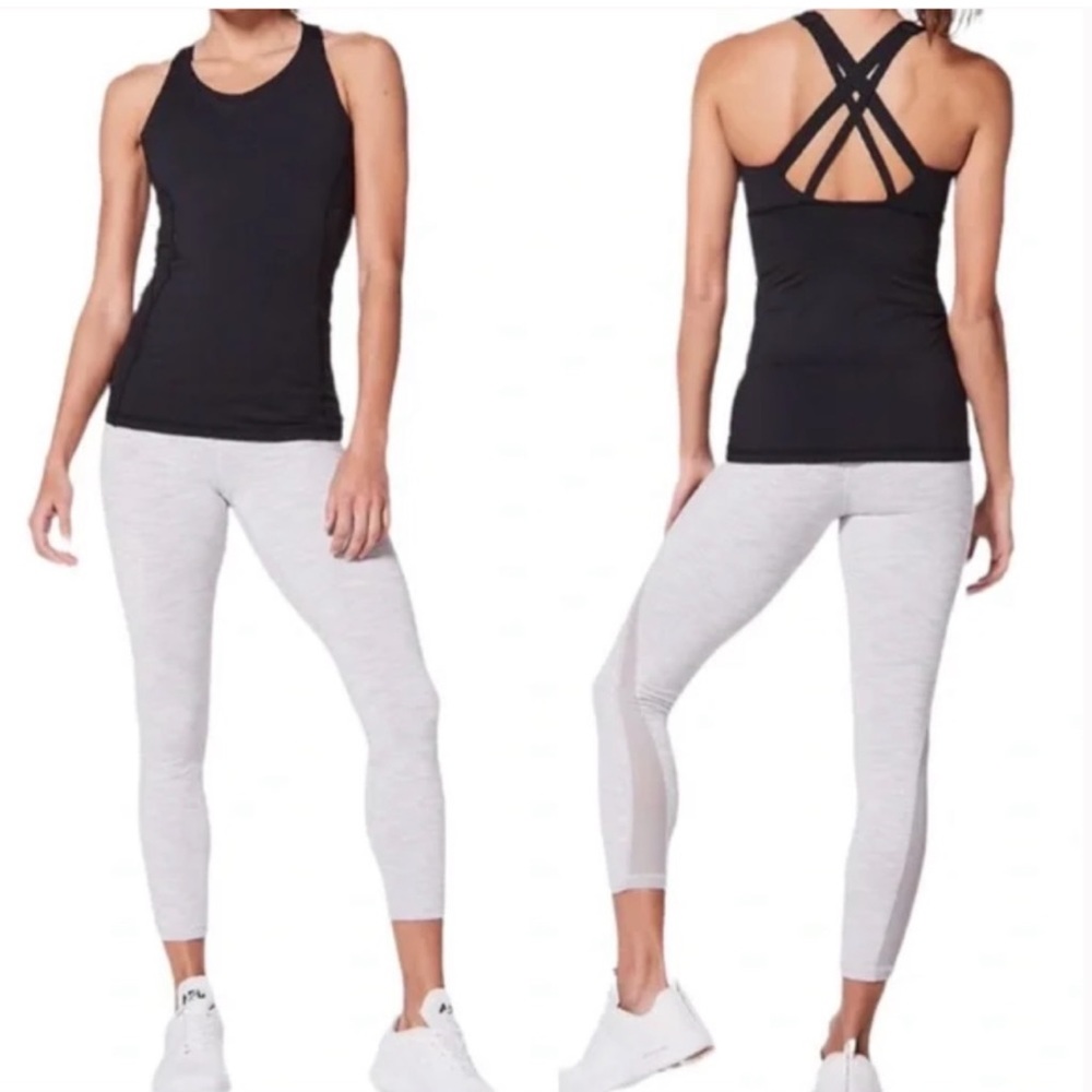 LULULEMON Black Stash N Run Tank Size 6